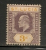 ST. LUCIA  - 1902 Yvert # 44 - MLH - Expert Cancel At Back - St.Lucia (...-1978)