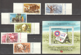 Rumänien; 1989; Michel 4568/73 Und Block 256 **; Philexfrance Paris - Ongebruikt