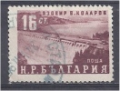 BULGARIA 1952 Vasil Kolarov Dam  - 16s. - Brown   FU - Gebruikt