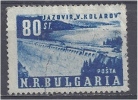 BULGARIA 1952 Vasil Kolarov Dam  - 80s Blue  FU - Oblitérés