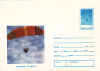 Harley Paraglider Type 1994 Cover Stationery Entier Postal Unused Romania. - Paracadutismo