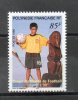 POLYNESIE  Coupe Du Monde De Football  85f Multicolore 1998 N°571 - Usados