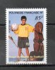 POLYNESIE  Coupe Du Monde De Football  85f Multicolore 1998 N°571 - Oblitérés