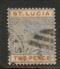 ST. LUCIA  - 1886-98 Yvert # 32 - USED - St.Lucia (...-1978)