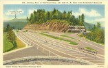 USA – United States – Parking Area At Newfound Gap, Great Smoky Mountains National Park Unused Linen Postcard [P6181] - Parques Nacionales USA