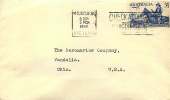 1950 Letter To USA  3 1/2d. UPU 75th Anniversary  Single - Cartas & Documentos