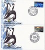 AAT  1972  Antarctic Treaty 10th Ann.  Set Of 2 On Casey Cancelled  Unaddressed FDC - FDC