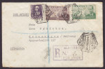 Spain Por Avion Registered Einschreiben Certificada MADRID Boxed No. 20 !! 1939 Cover Brief Letra HELLERUP Denmark - Brieven En Documenten