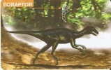 TARJETA DE ARGENTINA DE UN DINOSAURIO EORAPTOR - Argentina