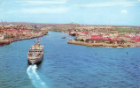 Steamer Approaching Entrance To Natural Habor Of Willemstad - Curaçao