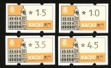 Macao/Macau  ATM Frama Stamps Set Architectuer Type A - Machine Labels [ATM]