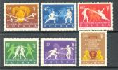1963 POLAND FENCING CHAMPIONSHIP MICHEL: 1405-1410 MNH ** - Unused Stamps
