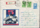 Romania-Postal Stationery Cover 1973-  Automotive-heavy Trucks - Camions