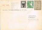 Tarjeta Privada Aerea ATENAS (Grecia) 1955 - Lettres & Documents