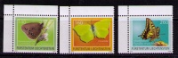 LIECHTENSTEIN 2010 - MARIPOSAS - PAPILLONS - BUTERFLIES - YVERT 1996/1998** - ESQUINA DE PLIEGO - Nuevos