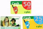GERMANIA (GERMANY) - DEBITEL (RECHARGE) -    E PLUS   (LOT OF 3 DIFFERENT)   - USED ° - RIF. 5836 - [2] Prepaid