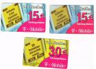 GERMANIA (GERMANY) - T MOBILE (RECHARGE) - XTRA CASH: LOT OF 3 DIFFERENT     - USED ° - RIF. 5846 - [2] Prepaid