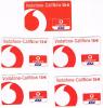 GERMANIA (GERMANY) - D2 VODAFONE  (RECHARGE) - CALL NOW   LOT OF 5 DIFFERENT      - USED ° - RIF. 5821 - [2] Móviles Tarjetas Prepagadas & Recargos