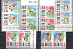 Rumänien; 1990; Michel 4586/91 **; Fussball WM Italien, Doppelt - Unused Stamps