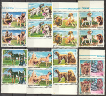 Rumänien; 1990; Michel 4603/10 **; Hunde; Dog; Doppelt - Unused Stamps