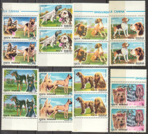 Rumänien; 1990; Michel 4603/10 **; Hunde; Dog; Doppelt - Nuevos