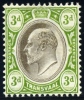 Transvaal 1904-09. 3d Black And Sage-green (wmk.MCA). SACC 270*. - Transvaal (1870-1909)