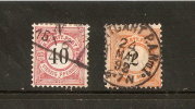 Anciens états D Allemagne Wurtemberg 1881/1900    N 54 /55     Avec Charniere - Usati