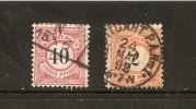 Anciens états D Allemagne Wurtemberg 1881/1900    N 54 /55     Avec Charniere - Oblitérés