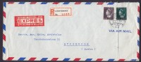 Netherlands Airmail EXPRESS Spoedbestellind & Registered Recommandée Labels ´sGRAVENHAGE 1947  Cover To STOCKHOLM Sweden - Luftpost