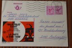 ENTIER POSTAUX BRIEFKAART DE BELGIQUE BELGIE +TIMBRE RAJOUTE CARTE DEMI TARIF DE HALVEPRIJS" KAART TRAIN CHEMIN DE FER B - Letter-Cards