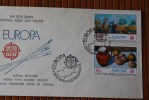 CHYPRE TURQUE KIBRIS TURK FEDERE DEVLETI POSTALARI  FDC FIRST DAY COVER  EUROPA LEFKOSA  ILK GUN ZARFI 1975 - Cartas & Documentos