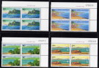 Block 4 Margins- China 2001-14 Beidaihe Stamps Falls Rock Geology Beach Umbrella Sailboat Seagull - Unused Stamps