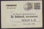 Deutsches Reich Postal Stationery Ganzsache PRIVATE Print BERLINER WEISSBIERBRAUEREI (Brewery) GRÜNEWALD 1911 - Cartes Postales