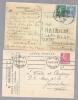 PALESTINE  MANDATE 2 POSTCARDS FROM FRANCE TO JERUSALEM - Palestina