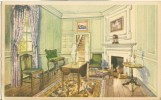 USA – United States – Martha Washington's Sitting Room, Mount Vernon, VA, 1934 Unused Postcard [P6206] - Other & Unclassified