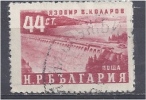 BULGARIA 1952 Vasil Kolarov Dam  - 44s Red  FU - Used Stamps