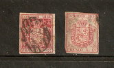 ESPAGNE Royaume D Isabelle2 1854   N° 24 Et 29   Avec Charniere - Used Stamps