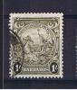 RB 772 - 1939 Barbados 1/= Olive Green SG 255 - Fine Used Stamp - Barbades (1966-...)