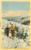 USA – United States – November Skiing On Cannon Mt., Franconia Notch, NH, Unused Linen Postcard [P6261] - Andere & Zonder Classificatie