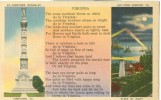 USA – United States – Virginia, Yorktown Monument & Old Point Comfort, Unused Linen Postcard [P6270] - Andere & Zonder Classificatie