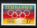 ZIMBABWE 1980 MNH Stamp(s) Olympic Games Moscow 246 #5072 - Zimbabwe (1980-...)