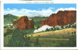 USA – United States – Gateway, Garden Of The Gods, Colorado, Unused Linen Postcard [P6293] - Andere & Zonder Classificatie