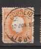 Yvert 43 Oblitéré Dentelé 12 1/2 Pli D´angle - Used Stamps