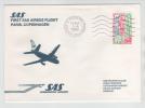 France First SAS Airbus Flight Paris - Copenhagen 1-4-1980 - Covers & Documents