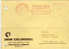 Tarjeta,, Privada,  BECHHOFEN, 1958, Alemania, - Lettres & Documents