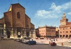 BOLOGNA : Basilica Di S Petronio E Piazza Maggiore ( Auto VW Kombi Volkswagen Autobus Bus ) - Faenza