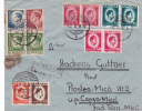 Inflation 1946 Oct 10 Registred Cover  12 Stamps King Mihai From Sighisoara To Copsa Mica, Romania. - Covers & Documents