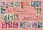 Inflation 1946 Iul 13  Cover  18 Stamps King Mihai From Sighisoara To Homorod, Romania. - Cartas & Documentos