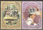 Congo - Brazzaville 1977 Mi# 601-602 Used - Reign Of Queen Elizabeth II, 25th Anniv. - Usati