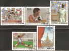Congo - Brazzaville 1979 Mi# 707-711 Used - Pre-Olympic Year - Usati